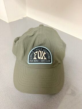 Fox Olive Green Patch Back Baseball Cap